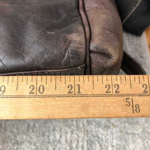 feynsinn Brown Leather Duffle Weekend Bag Zippers - Picture 7 of 16